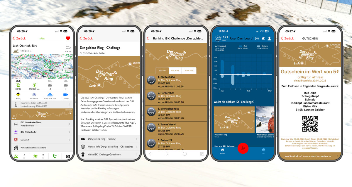 The Golden Ring: iSKI Challenge with navigation through the Lech-Schröcken ski resorts