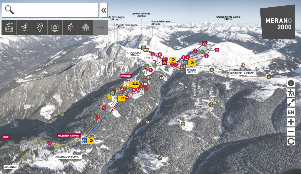 Skimap & Hikemap Meran V3